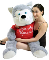 husky valentine stuffed animal